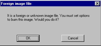 Picture of Foreign Object dialog box